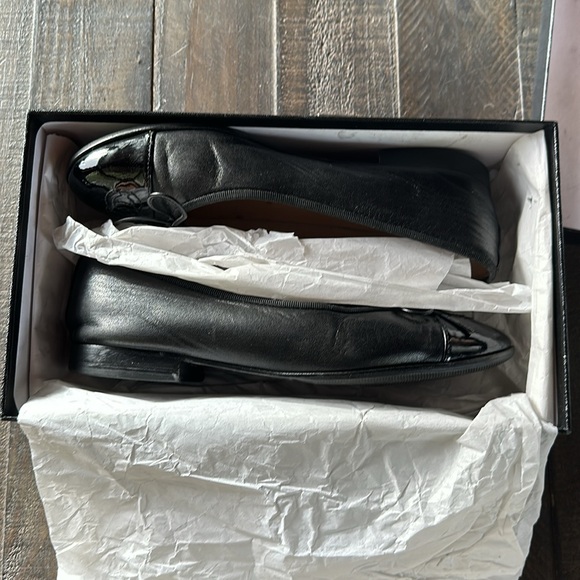Chanel Leather & Patent Toe Vintage Ballerina Flats - Picture 13 of 16